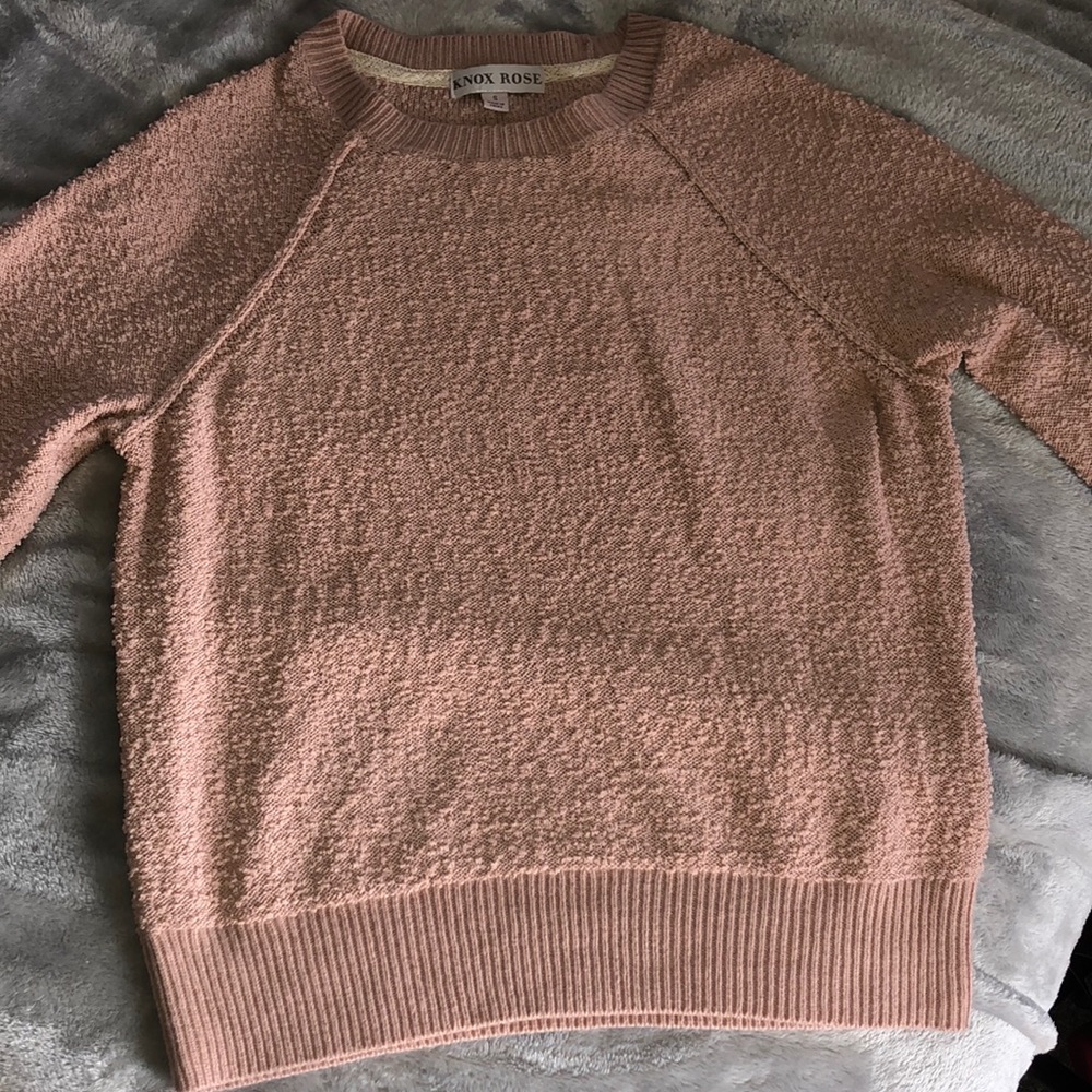 KNOX ROSE- dusty pink women’s sweater